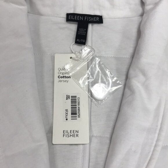 🎁 Eileen Fisher Shawl-Collar Quilted Jacket - Picture 6 of 10